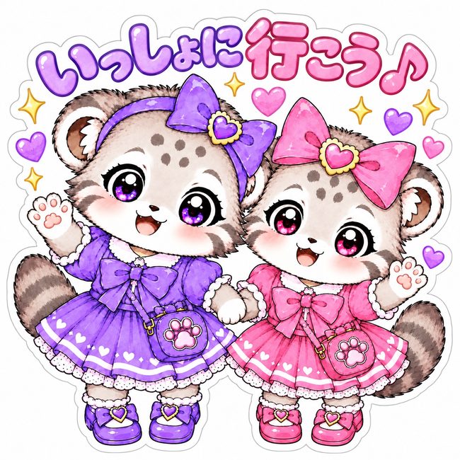 いっしょに行こう♪スタンプ