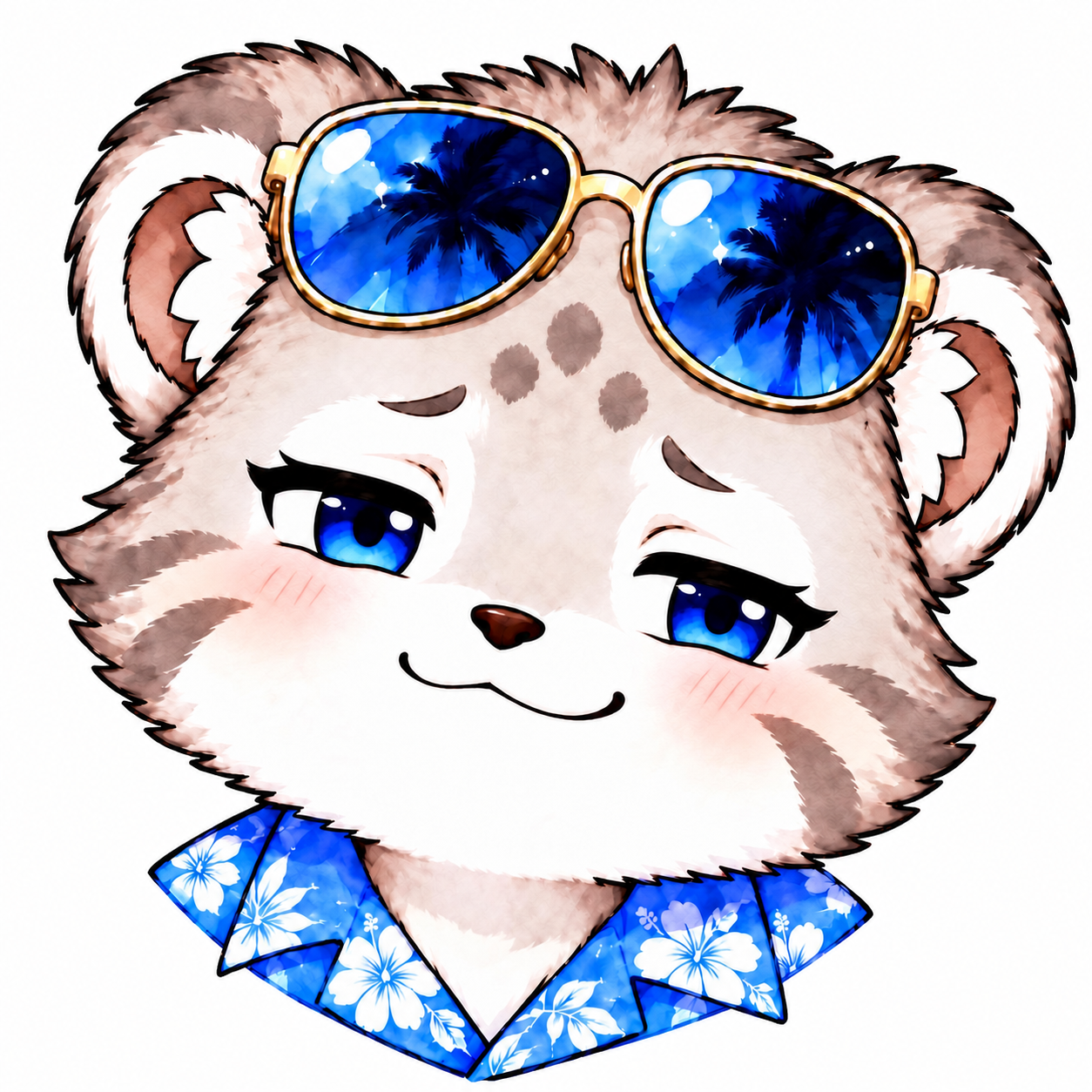 やれやれと困り顔のパパ